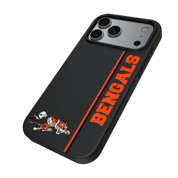 Cincinnati Bengals Historic Collection Sidebar iPhone MagSafe Compatible Phone Case for Apple iPhone Iso.Jpg