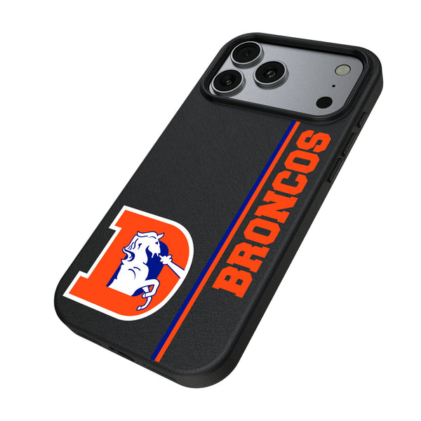 Denver Broncos 1993-1996 Historic Collection Sidebar iPhone MagSafe Compatible Phone Case for Apple iPhone Iso.Jpg