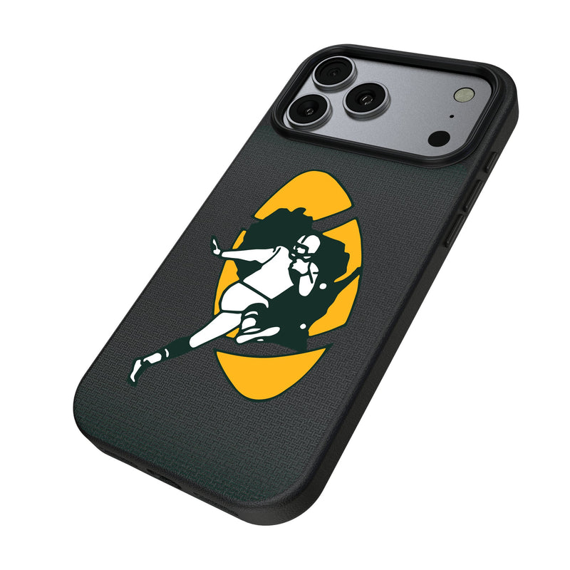 Green Bay Packers Historic Collection Linen iPhone MagSafe Compatible Phone Case for Apple iPhone Iso.Jpg