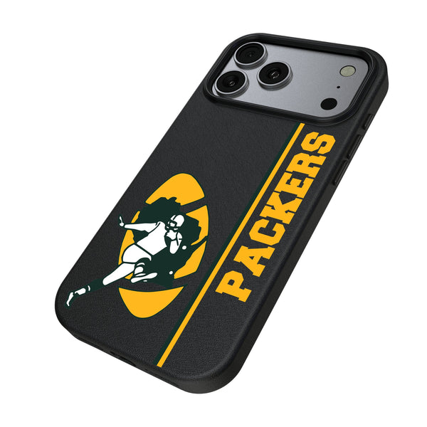 Green Bay Packers Historic Collection Sidebar iPhone MagSafe Compatible Phone Case for Apple iPhone Iso.Jpg