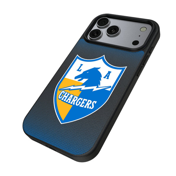 Los Angeles Chargers Historic Collection Linen iPhone MagSafe Compatible Phone Case for Apple iPhone Iso.Jpg