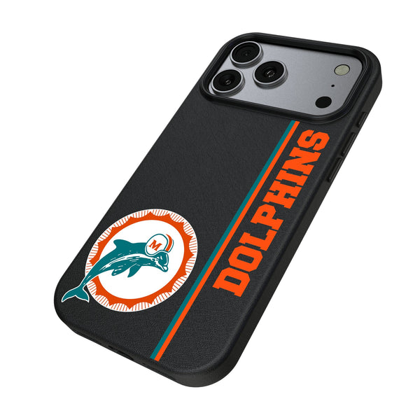 Miami Dolphins 1966-1973 Historic Collection Sidebar iPhone MagSafe Compatible Phone Case for Apple iPhone Iso.Jpg