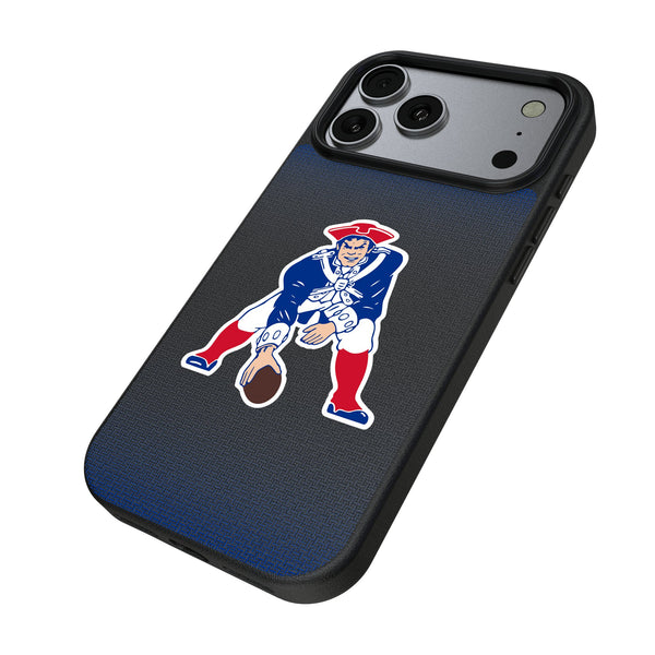 New England Patriots Historic Collection Linen iPhone MagSafe Compatible Phone Case for Apple iPhone Iso.Jpg