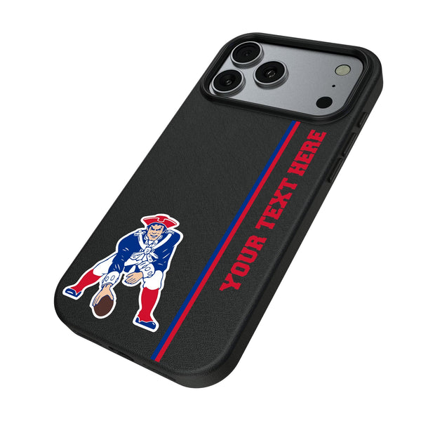 New England Patriots Historic Collection Personalized Sidebard iPhone MagSafe Compatible Phone Case for Apple iPhone Iso.Jpg