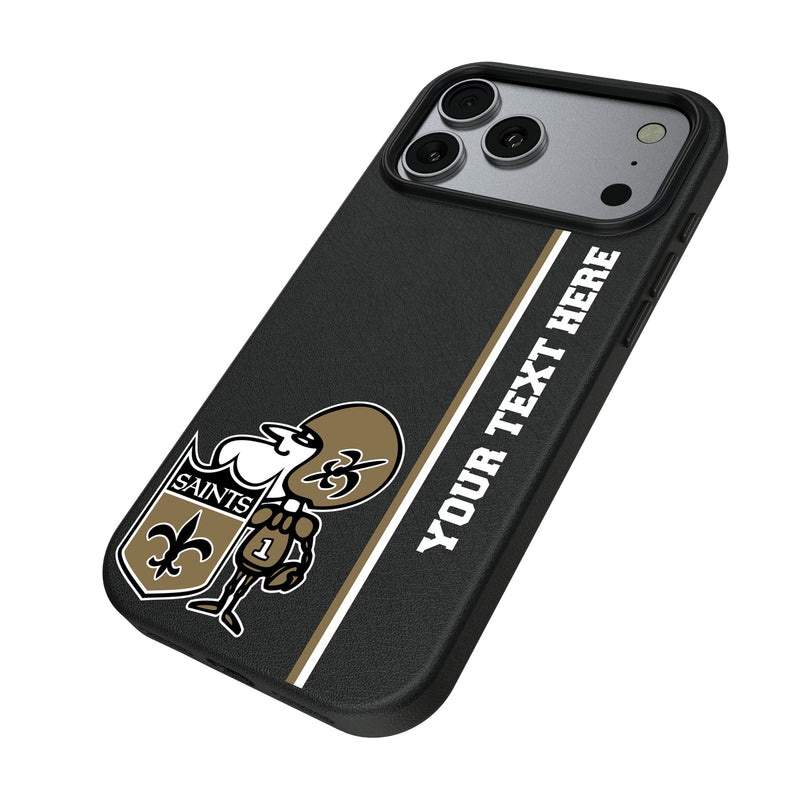 New Orleans Saints Historic Collection Personalized Sidebard iPhone MagSafe Compatible Phone Case for Apple iPhone Iso.Jpg