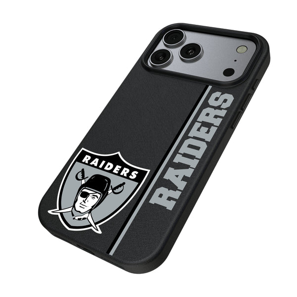 Oakland Raiders 1963 Historic Collection Sidebar iPhone MagSafe Compatible Phone Case for Apple iPhone Iso.Jpg