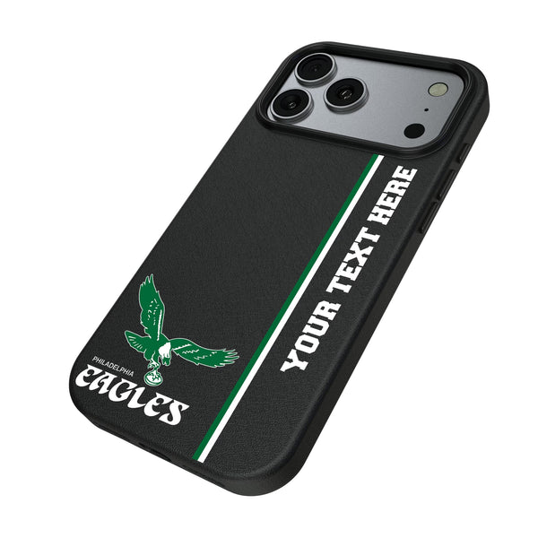 Philadelphia Eagles 1973-1995 Historic Collection Personalized Sidebard iPhone MagSafe Compatible Phone Case for Apple iPhone Iso.Jpg