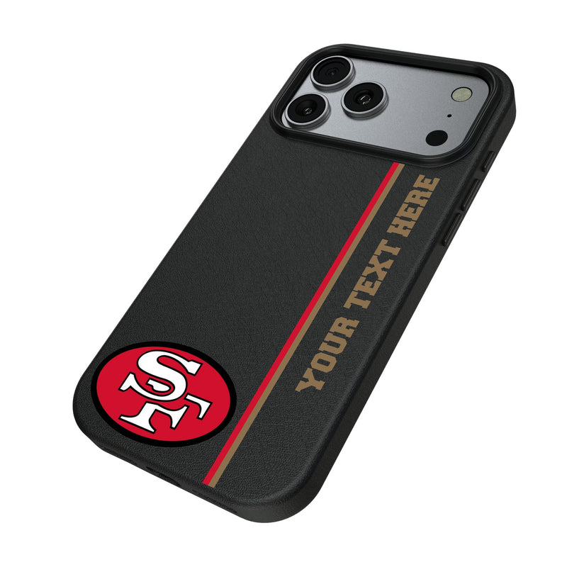 San Francisco 49ers Historic Collection Personalized Sidebard iPhone MagSafe Compatible Phone Case for Apple iPhone Iso.Jpg