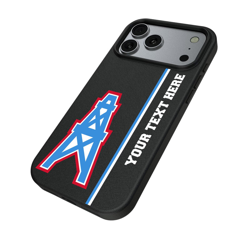 Houston Oilers Historic Collection Personalized Sidebard iPhone MagSafe Compatible Phone Case for Apple iPhone Iso.Jpg