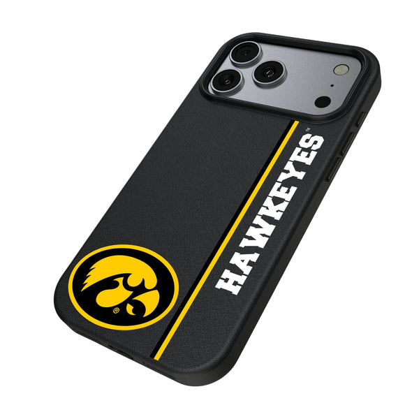 University of Iowa Hawkeyes Sidebar iPhone MagSafe Compatible Phone Case for Apple iPhone Iso.Jpg