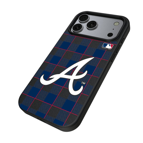 Atlanta Braves Plaid iPhone MagSafe Compatible Phone Case for Apple iPhone Iso.Jpg