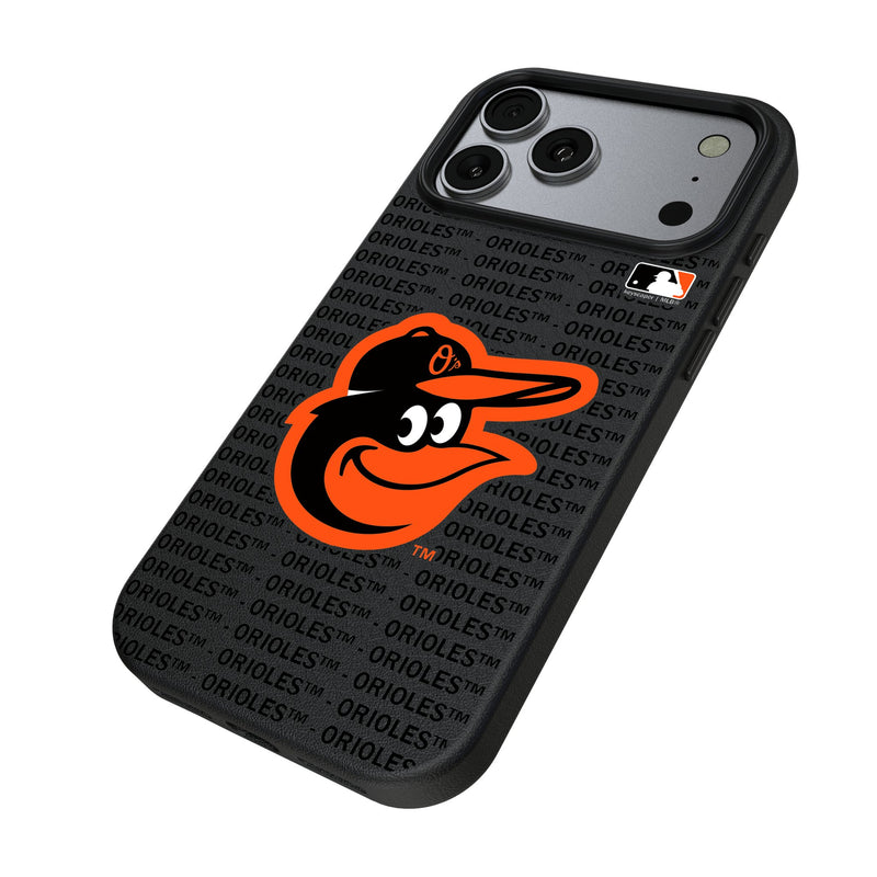 Baltimore Orioles Text Backdrop iPhone MagSafe Compatible Phone Case for Apple iPhone Iso.Jpg