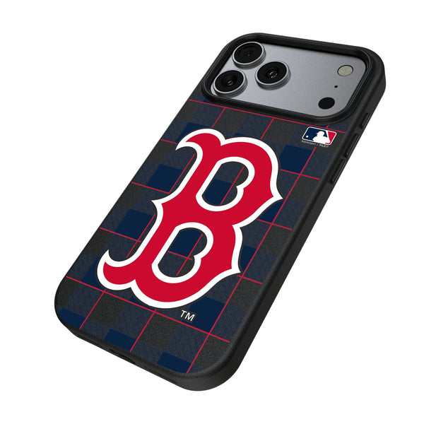 Boston Red Sox Plaid iPhone MagSafe Compatible Phone Case for Apple iPhone Iso.Jpg