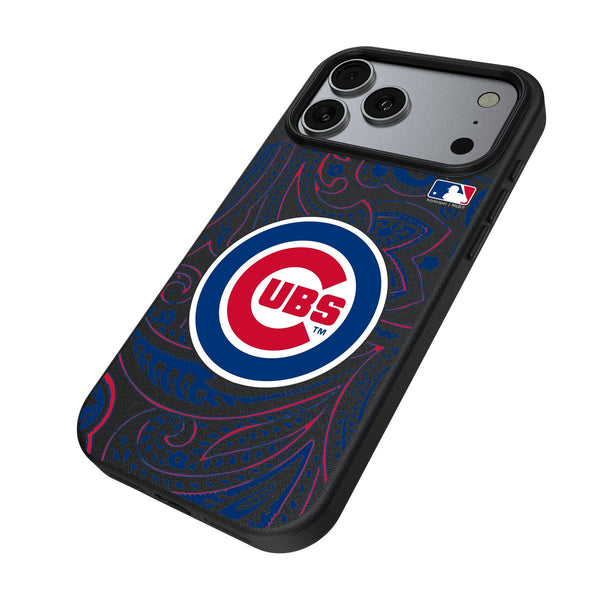 Chicago Cubs Paisley iPhone MagSafe Compatible Phone Case for Apple iPhone Iso.Jpg