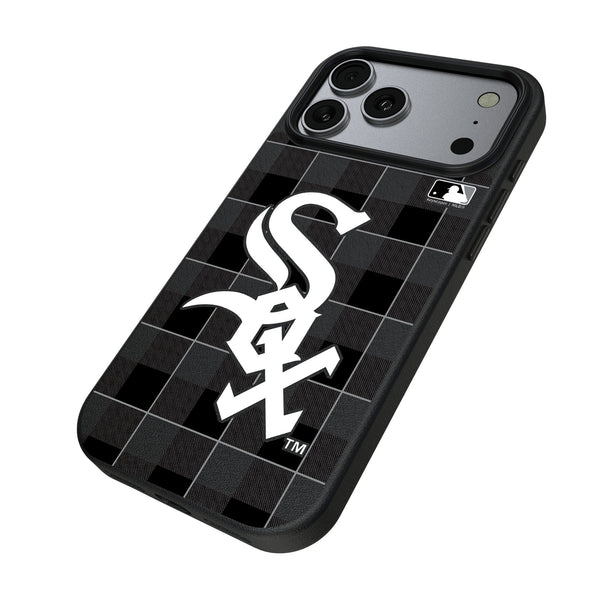 Chicago White Sox Plaid iPhone MagSafe Compatible Phone Case for Apple iPhone Iso.Jpg