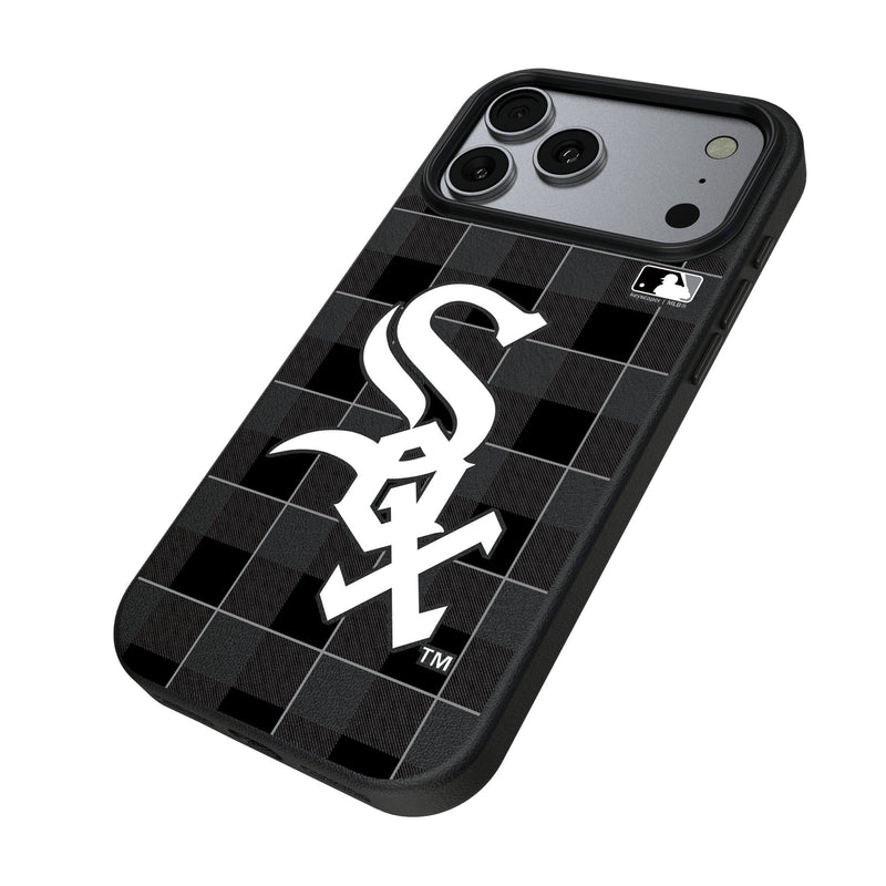 Chicago White Sox Plaid iPhone MagSafe Compatible Phone Case for Apple iPhone Iso.Jpg