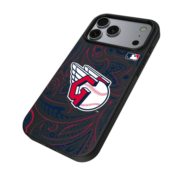 Cleveland Guardians Paisley iPhone MagSafe Compatible Phone Case for Apple iPhone Iso.Jpg