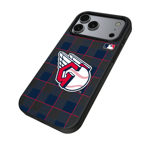 Cleveland Guardians Plaid iPhone MagSafe Compatible Phone Case for Apple iPhone Iso.Jpg