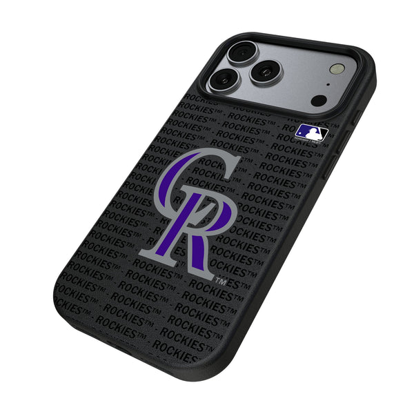 Colorado Rockies Text Backdrop iPhone MagSafe Compatible Phone Case for Apple iPhone Iso.Jpg