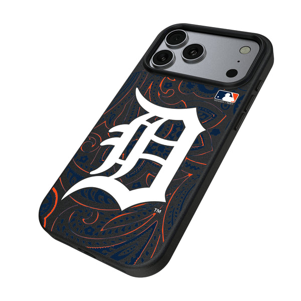 Detroit Tigers Paisley iPhone MagSafe Compatible Phone Case for Apple iPhone Iso.Jpg
