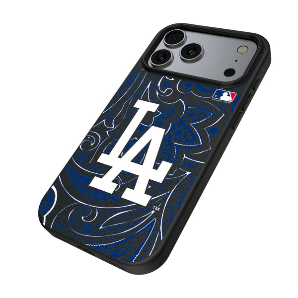 LA Dodgers Paisley iPhone MagSafe Compatible Phone Case for Apple iPhone Iso.Jpg