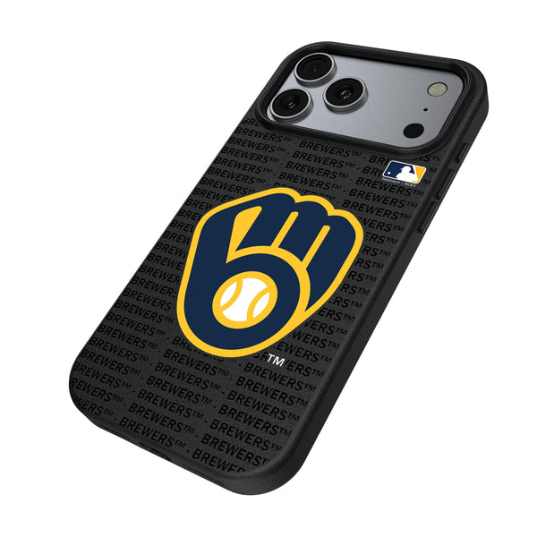 Milwaukee Brewers Text Backdrop iPhone MagSafe Compatible Phone Case for Apple iPhone Iso.Jpg