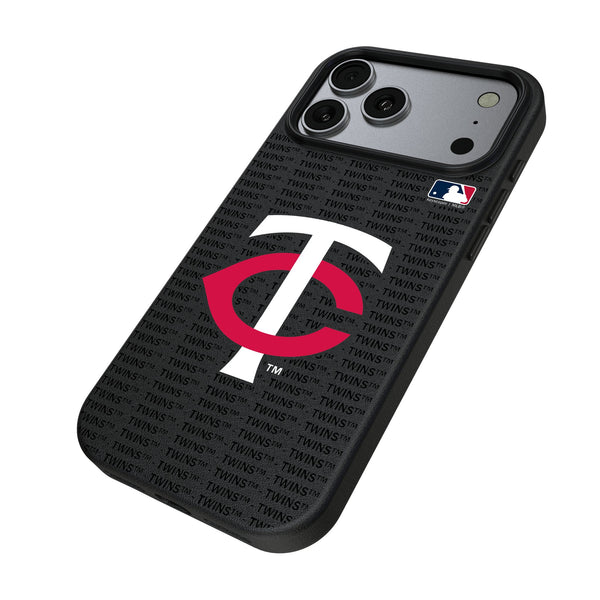 Minnesota Twins Text Backdrop iPhone MagSafe Compatible Phone Case for Apple iPhone Iso.Jpg