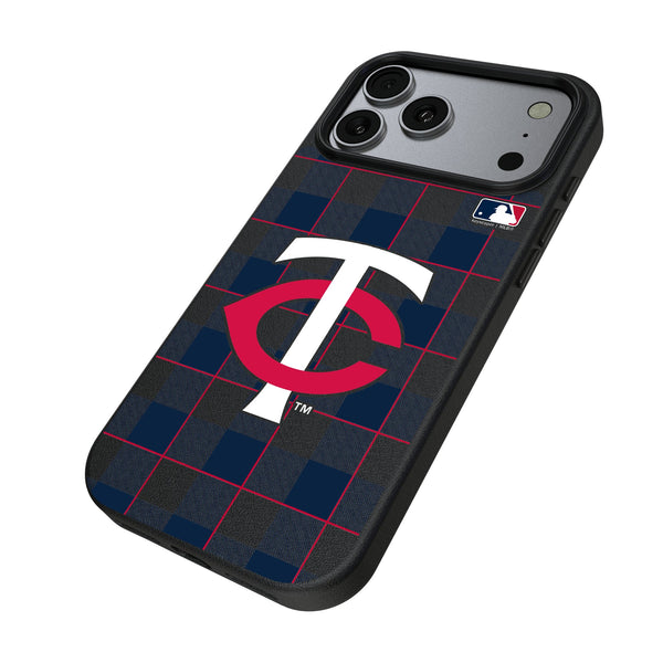 Minnesota Twins Plaid iPhone MagSafe Compatible Phone Case for Apple iPhone Iso.Jpg
