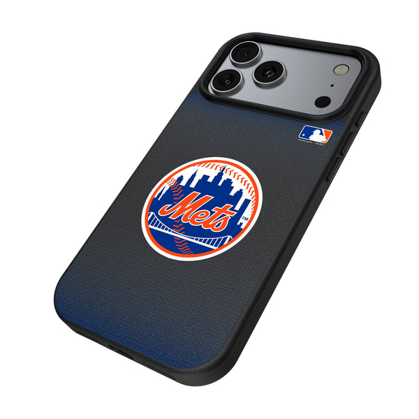 New York Mets Linen iPhone MagSafe Compatible Phone Case for Apple iPhone Iso.Jpg