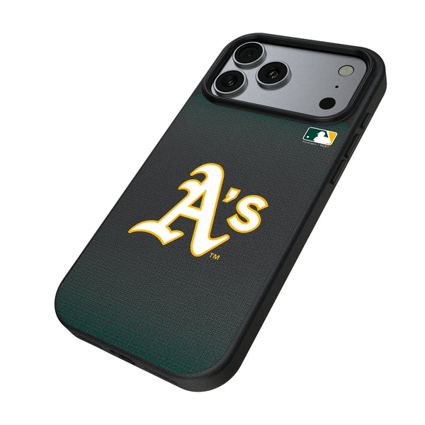 Oakland Athletics Linen iPhone MagSafe Compatible Phone Case for Apple iPhone Iso.Jpg