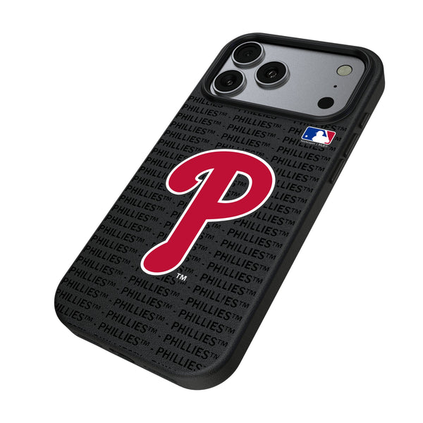 Philadelphia Phillies Text Backdrop iPhone MagSafe Compatible Phone Case for Apple iPhone Iso.Jpg