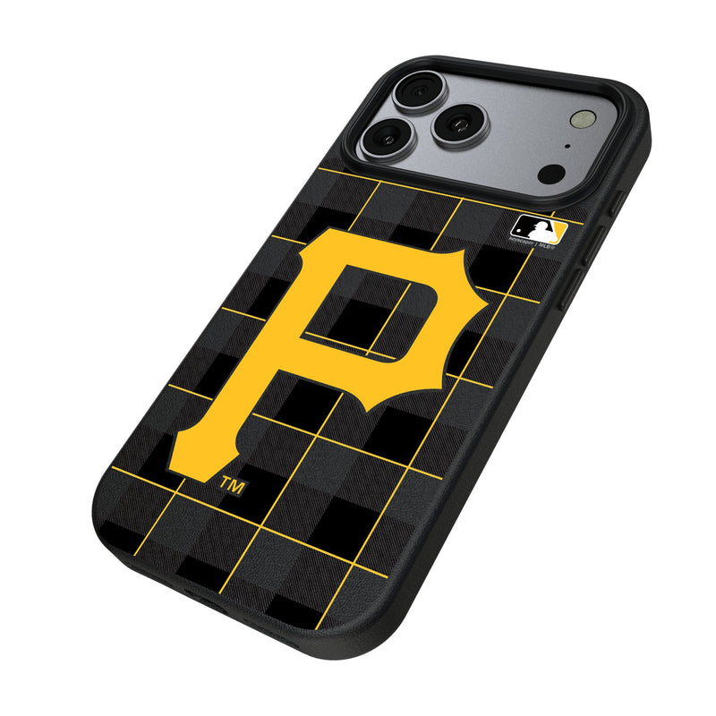 Pittsburgh Pirates Plaid iPhone MagSafe Compatible Phone Case for Apple iPhone Iso.Jpg