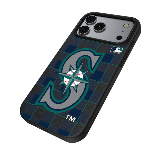 Seattle Mariners Plaid iPhone MagSafe Compatible Phone Case for Apple iPhone Iso.Jpg