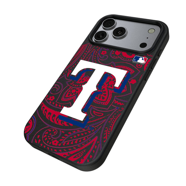 Texas Rangers Paisley iPhone MagSafe Compatible Phone Case for Apple iPhone Iso.Jpg