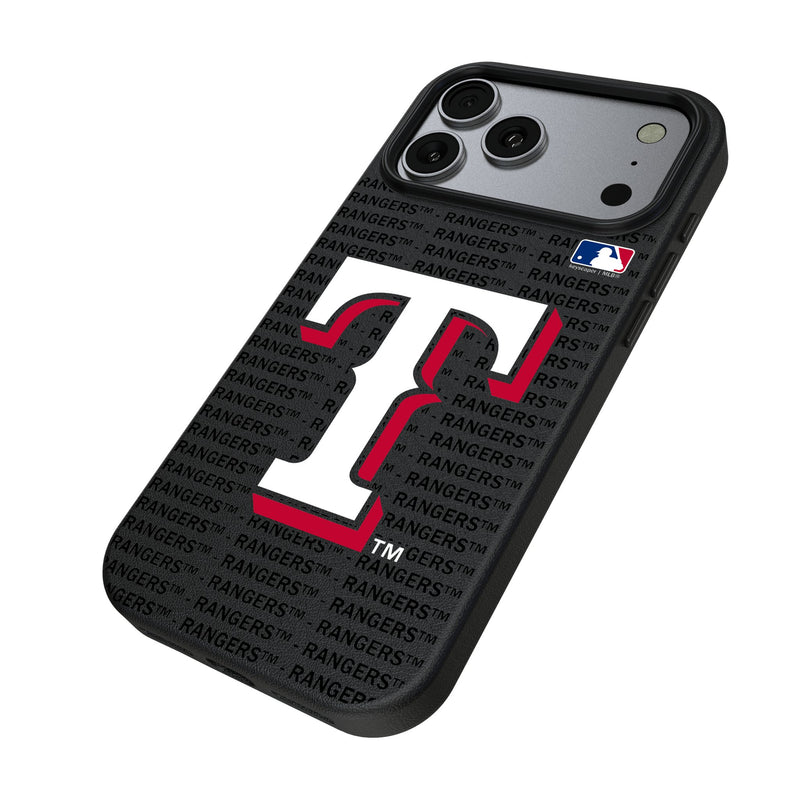 Texas Rangers Text Backdrop iPhone MagSafe Compatible Phone Case for Apple iPhone Iso.Jpg