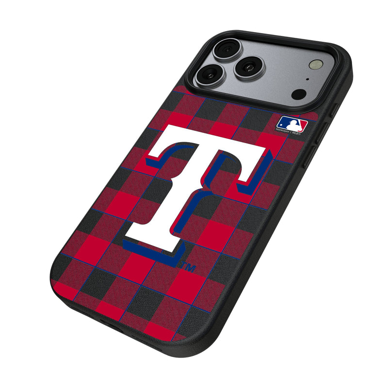 Texas Rangers Plaid iPhone MagSafe Compatible Phone Case for Apple iPhone Iso.Jpg