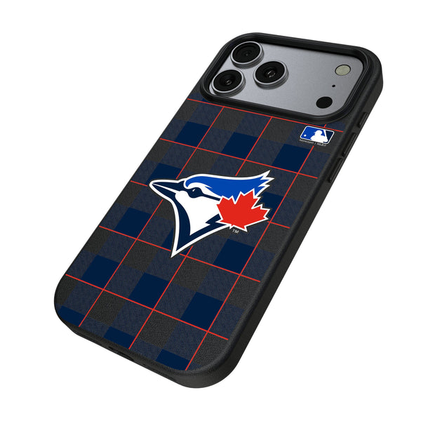 Toronto Blue Jays Plaid iPhone MagSafe Compatible Phone Case for Apple iPhone Iso.Jpg