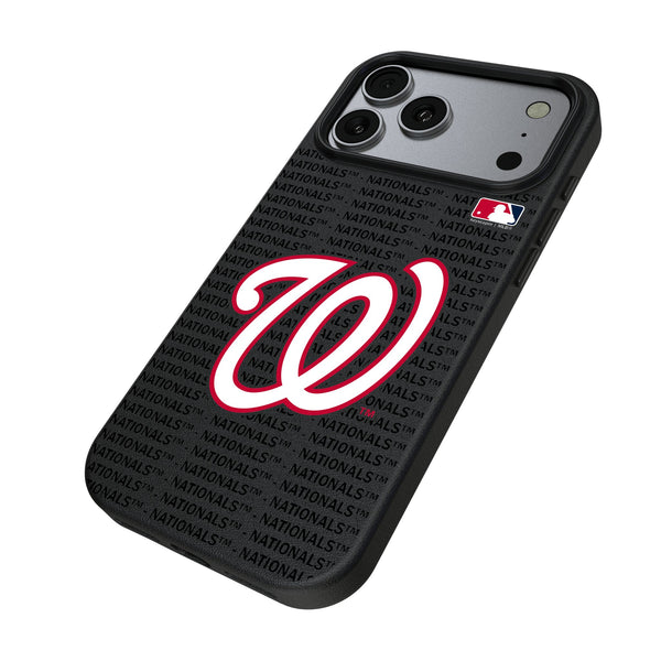 Washington Nationals Text Backdrop iPhone MagSafe Compatible Phone Case for Apple iPhone Iso.Jpg