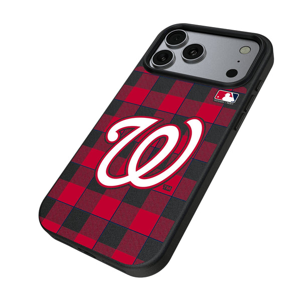 Washington Nationals Plaid iPhone MagSafe Compatible Phone Case for Apple iPhone Iso.Jpg