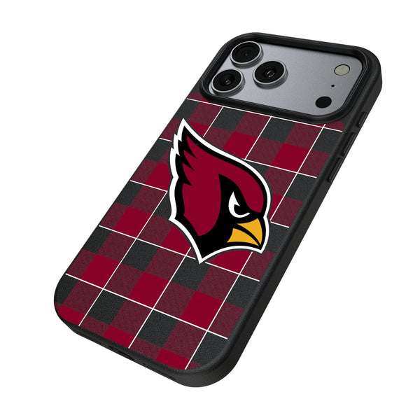 Arizona Cardinals Plaid iPhone MagSafe Compatible Phone Case for Apple iPhone Iso.Jpg