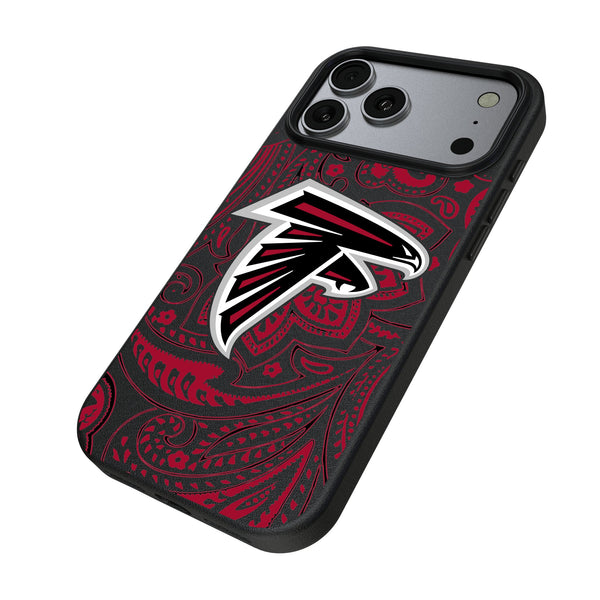 Atlanta Falcons Paisley iPhone MagSafe Compatible Phone Case for Apple iPhone Iso.Jpg