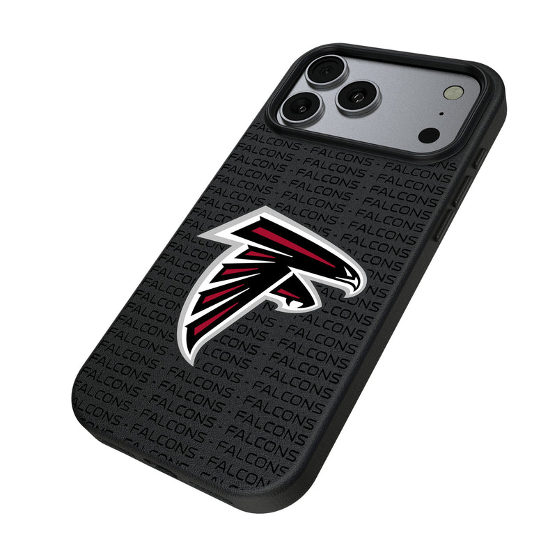 Atlanta Falcons Text Backdrop iPhone MagSafe Compatible Phone Case for Apple iPhone Iso.Jpg