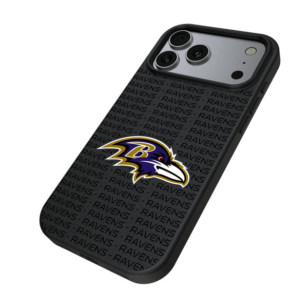 Baltimore Ravens Text Backdrop iPhone MagSafe Compatible Phone Case for Apple iPhone Iso.Jpg