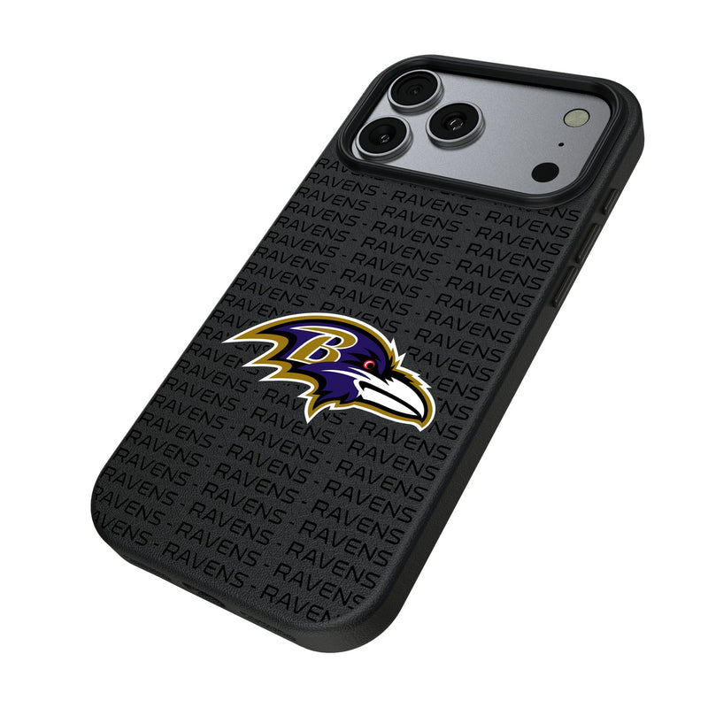 Baltimore Ravens Text Backdrop iPhone MagSafe Compatible Phone Case for Apple iPhone Iso.Jpg