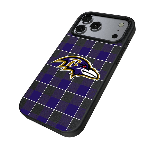 Baltimore Ravens Plaid iPhone MagSafe Compatible Phone Case for Apple iPhone Iso.Jpg