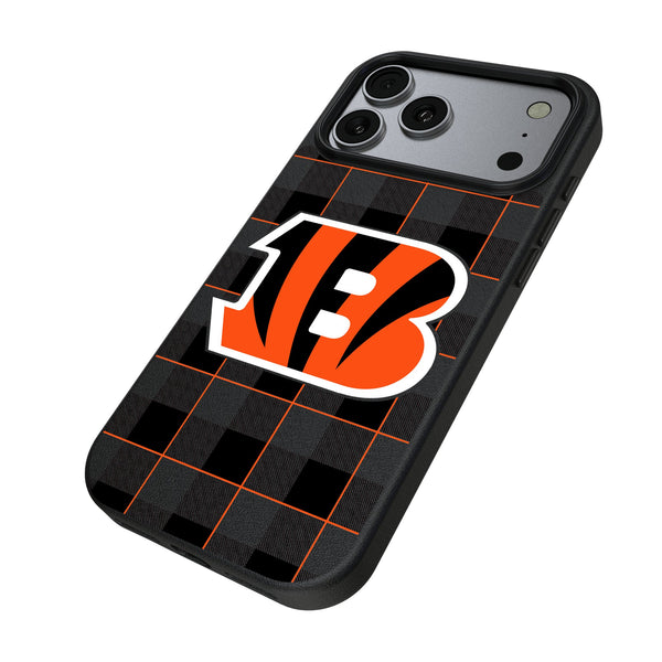 Cincinnati Bengals Plaid iPhone MagSafe Compatible Phone Case for Apple iPhone Iso.Jpg