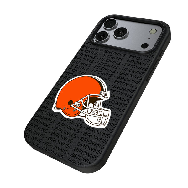 Cleveland Browns Text Backdrop iPhone MagSafe Compatible Phone Case for Apple iPhone Iso.Jpg