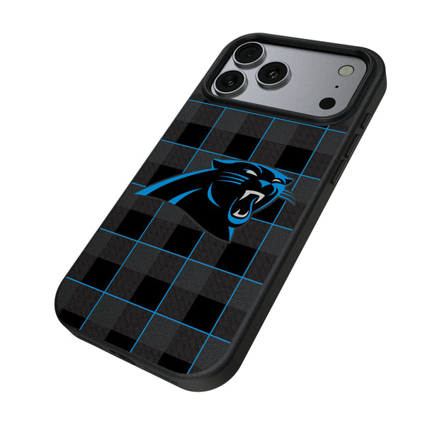 Carolina Panthers Plaid iPhone MagSafe Compatible Phone Case for Apple iPhone Iso.Jpg
