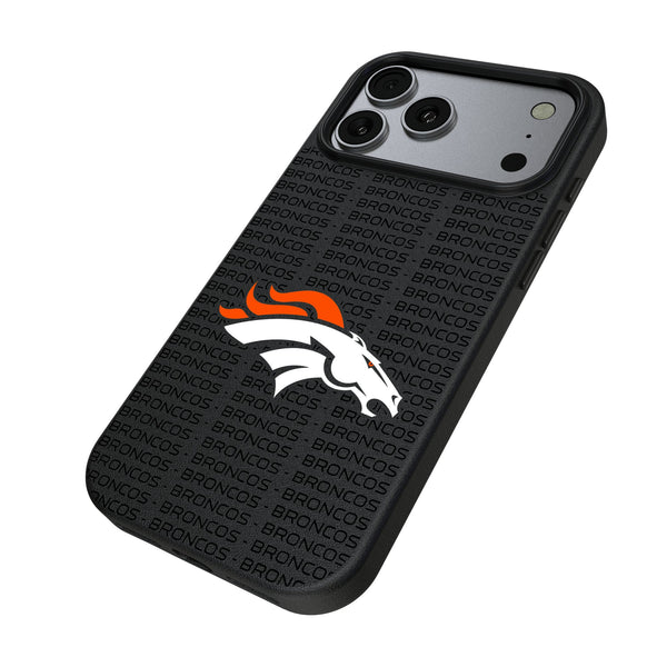 Denver Broncos Text Backdrop iPhone MagSafe Compatible Phone Case for Apple iPhone Iso.Jpg