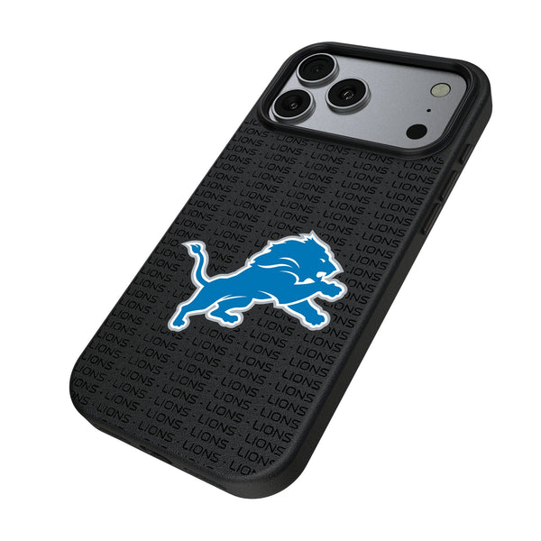 Detroit Lions Text Backdrop iPhone MagSafe Compatible Phone Case for Apple iPhone Iso.Jpg